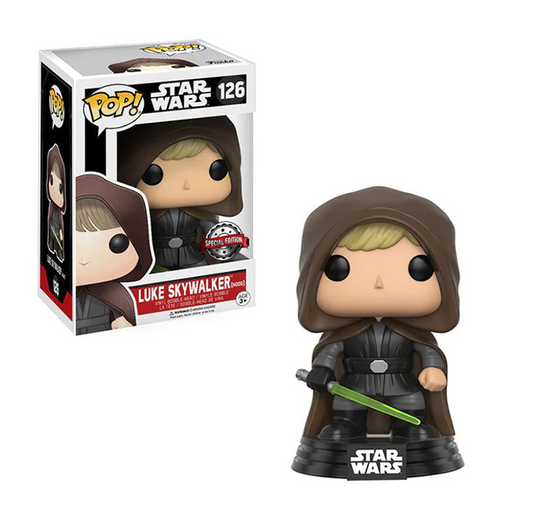 FUNKO POP - Star Wars #126 Luke Skywalker (Hood) - Vinyl Figur NEU