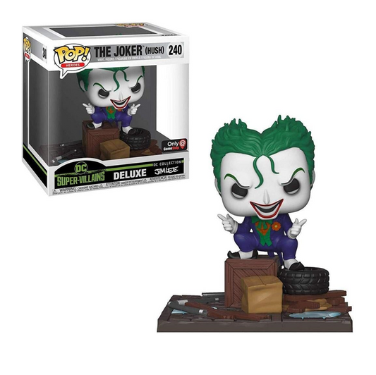 FUNKO POP - DC Super-Villians Deluxe #240 The Joker (Hush) - Vinyl Figur NEU