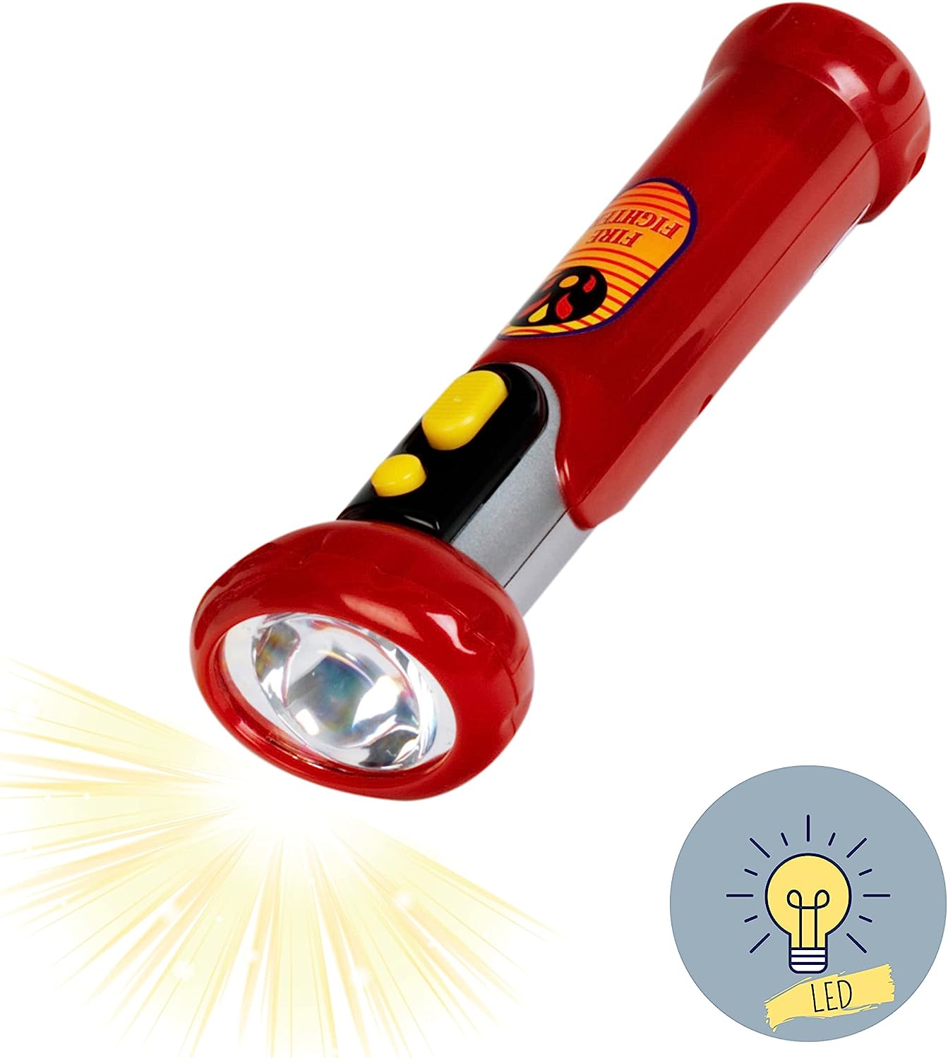 Theo Klein 8900 Fire Fighter Henry Feuerwehr-Rucksack mit Reflektor Kinder Spielzeug