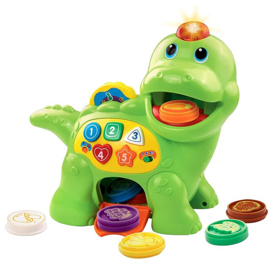 VTech Baby Fütter mich Dino – Sprechender Dinosaurier zum Füttern und Lernen