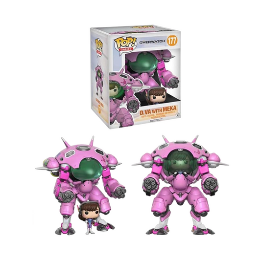 FUNKO POP - Overwatch #177 D.VA with Meka - Vinyl Figur NEU