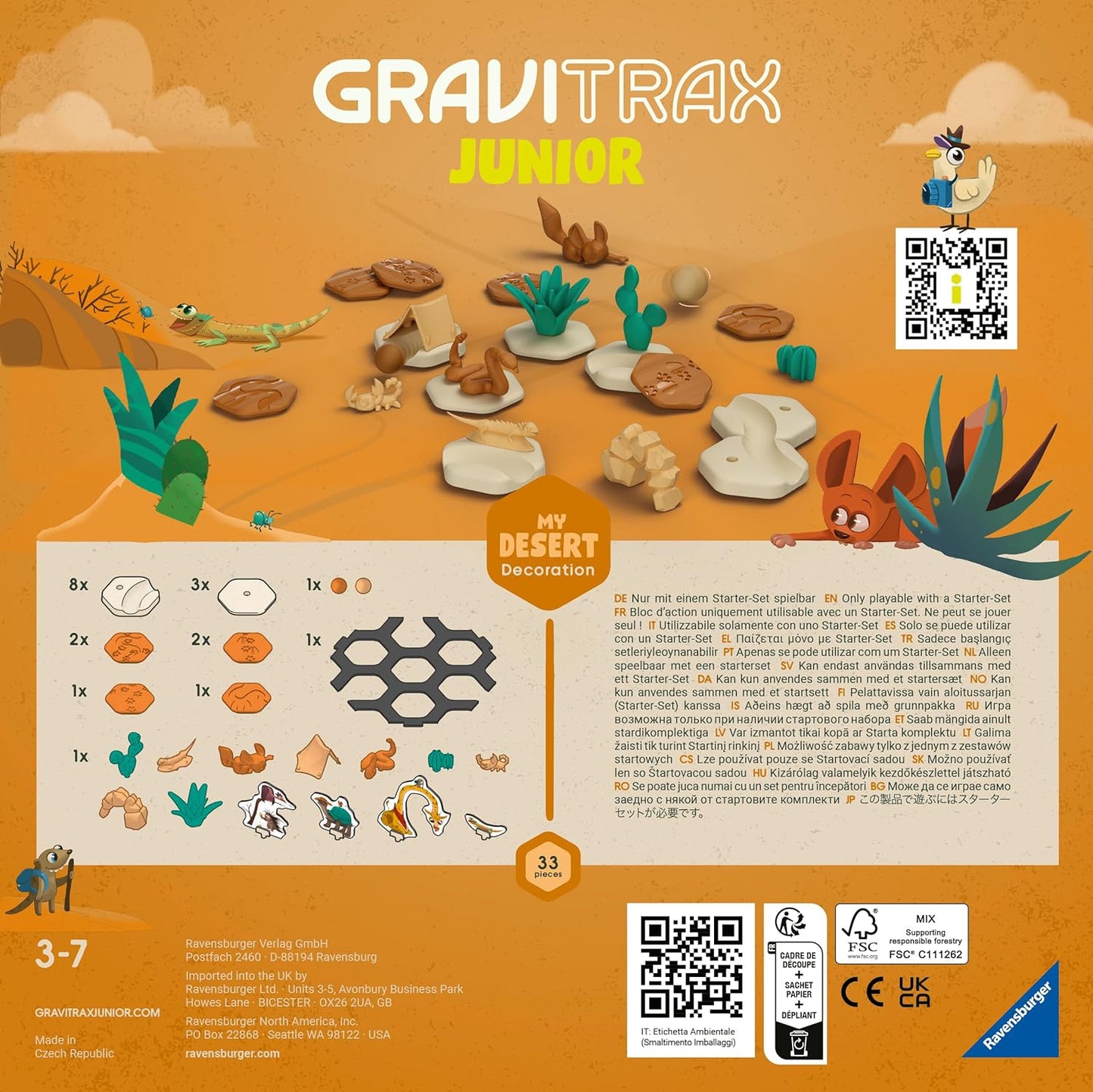 Ravensburger GraviTrax Junio Extension Dessert Wüste Kugelbahn Erweiterung