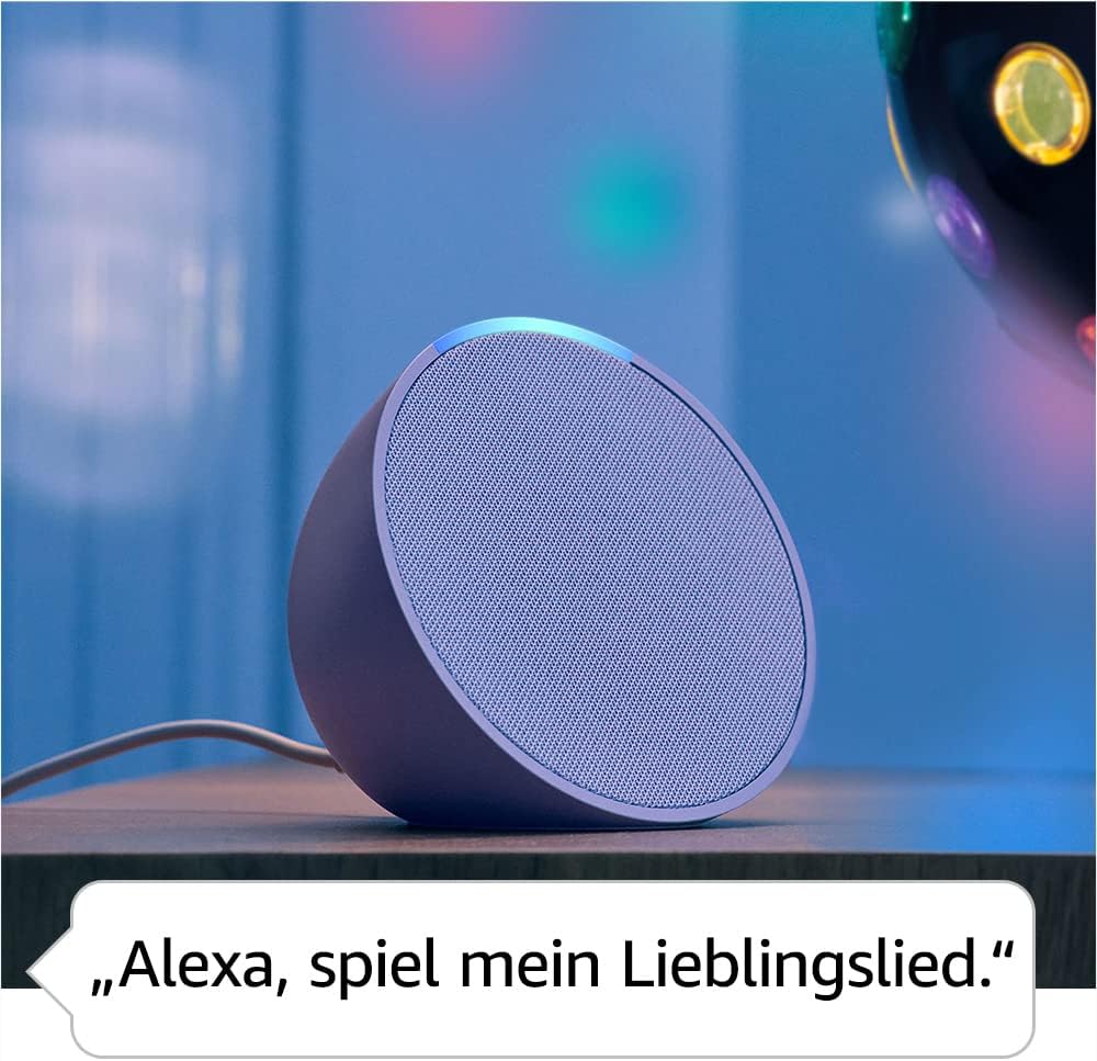 Amazon Echo Pop blaugrün Bluetooth Lautsprecher Alexa (Spotify, Apple Music, Deezer, etc)