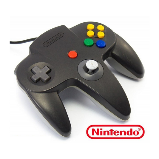 Original Nintendo 64 - N64 - Controller Gamepad schwarz/grau - sehr gut