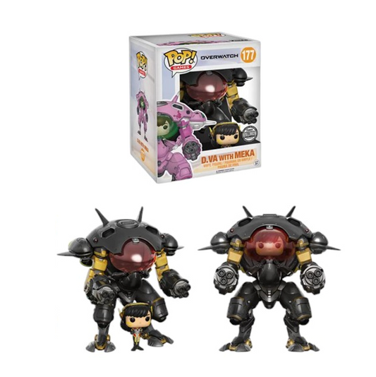 FUNKO POP - Overwatch #177 D.VA with Meka - Vinyl Figur NEU