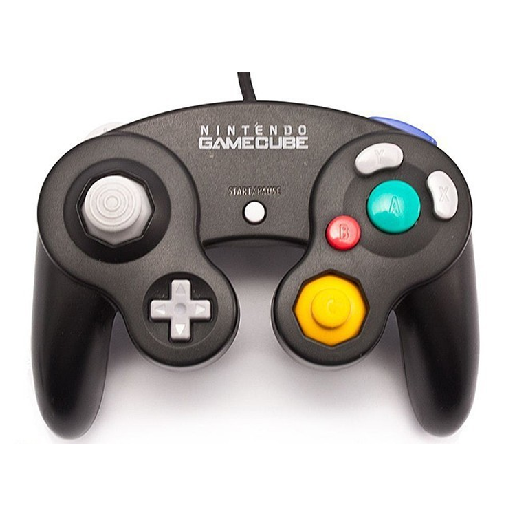 Gamecube Controller schwarz black Original Nintendo - sehr guter Zustand