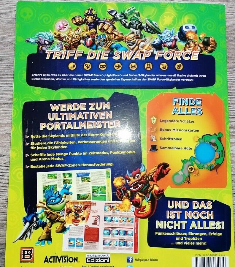 Skylander Swap Force Das offizielle Lösungsbuch Strategy Guide Buch - deutsch