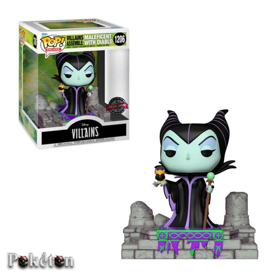 FUNKO POP Disney Villians #1206 Maleficent with Diablo - Vinyl Figur OVP NEU