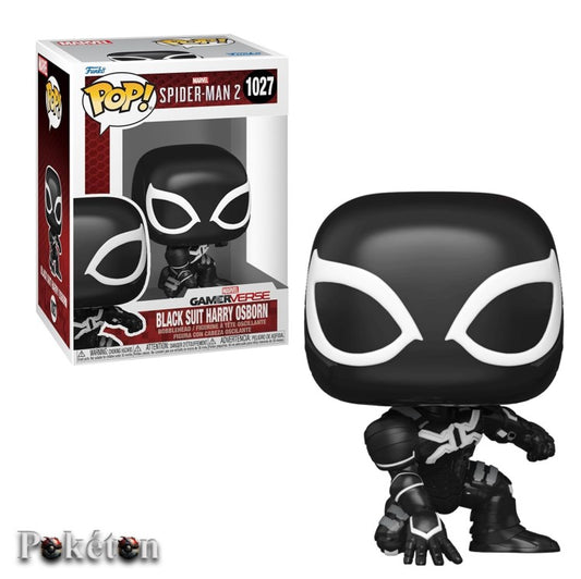 FUNKO POP Marvel Spider-Man 2 #1027 Black Suit Harry Osborn - Bobble Head Figur NEU