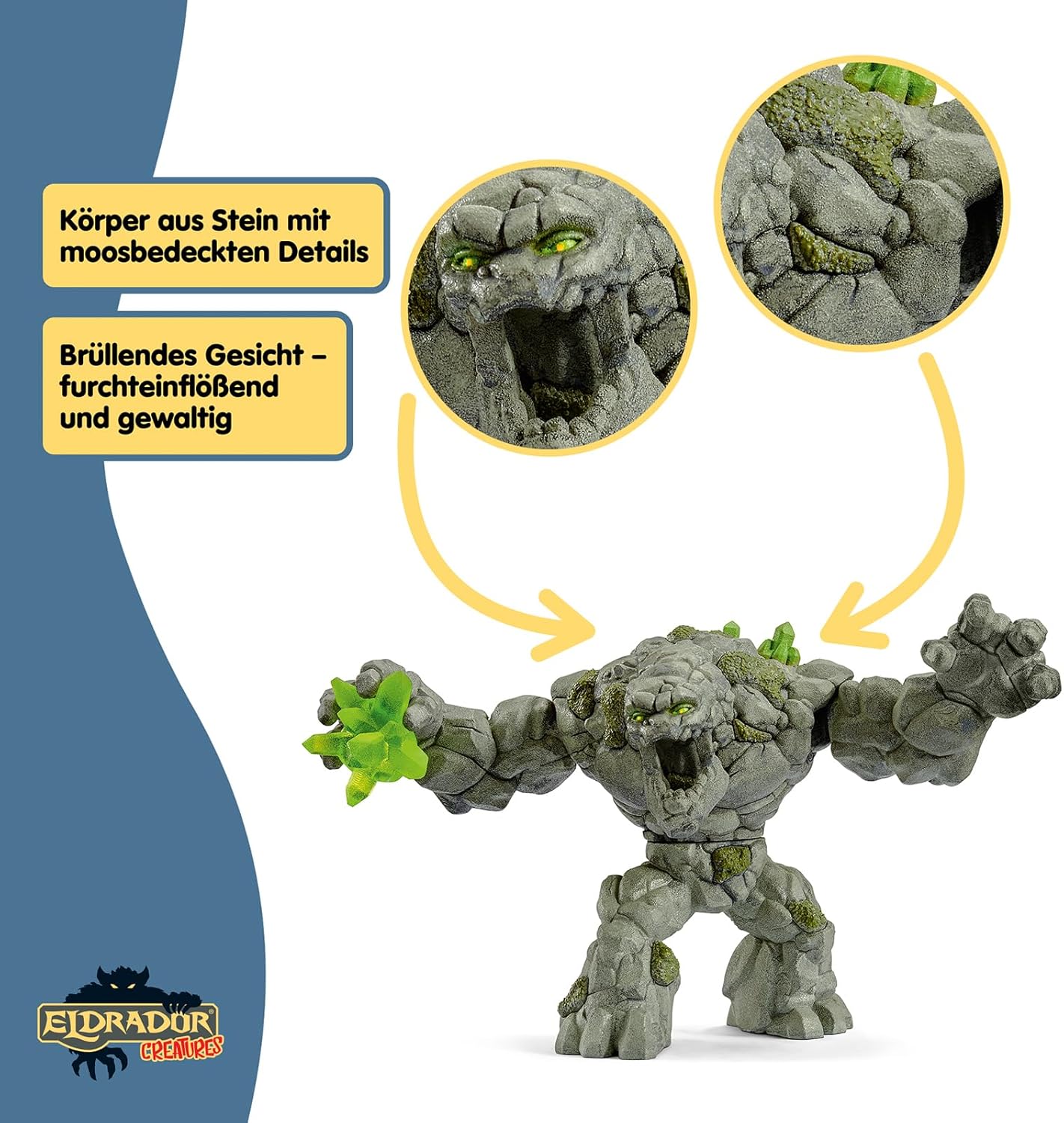 SCHLEICH ELDRADOR Creatures | Steinmonster 70141 Spielfigur bewegliche Gliedmaßen