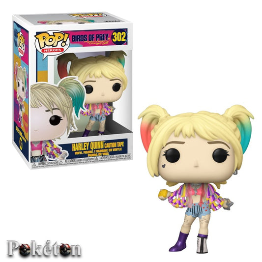FUNKO POP Birds of Prey #Harley Quinn Caution Tape - Vinyl Figur NEU