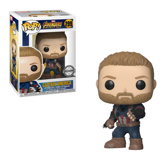 FUNKO POP - Marvel Avengers Infinity War #299 Captain America - Vinyl Figur NEU