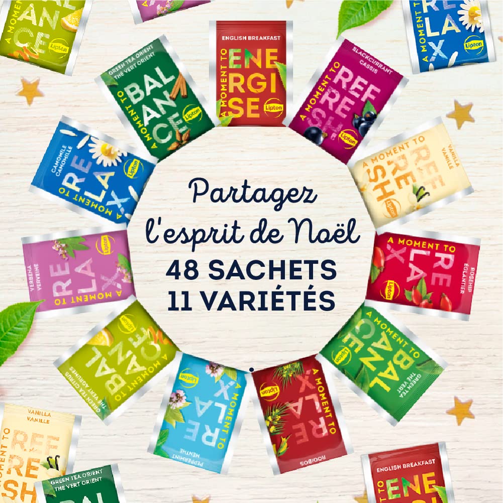 Lipton Tee Tea Adventskalender Weihnachtskalender 2022 - 48 Teebeutel