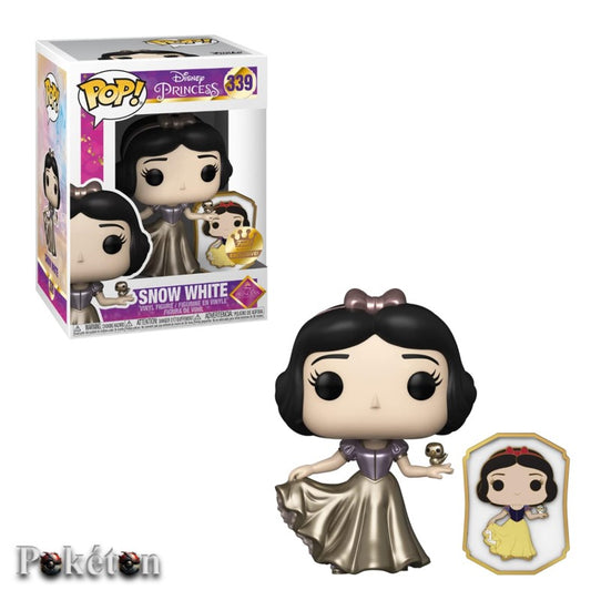 FUNKO POP Disney Princess #339 Snow White with Pin - Vinyl Figur OVP NEU