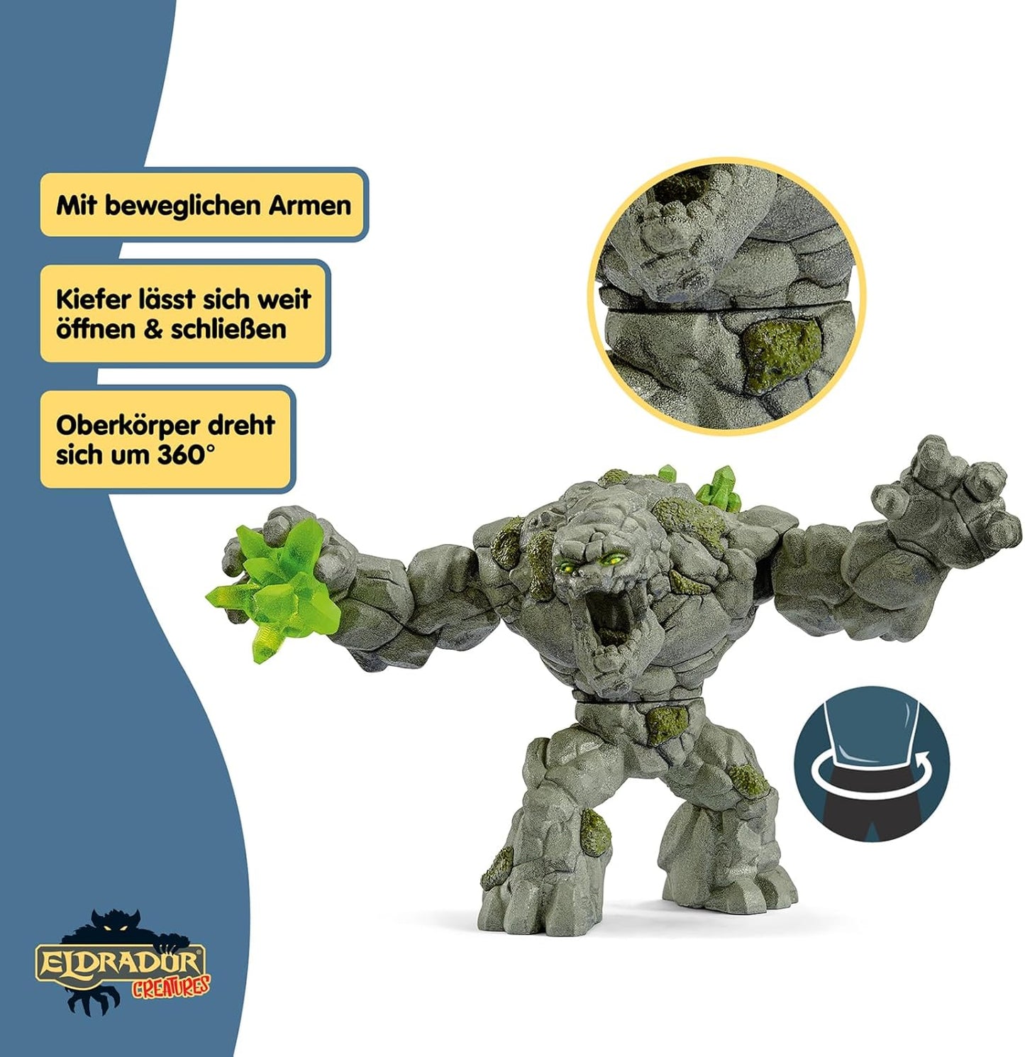 SCHLEICH ELDRADOR Creatures | Steinmonster 70141 Spielfigur bewegliche Gliedmaßen
