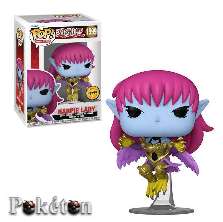 FUNKO POP Yu-Gi-Oh #1599 Harpie Lady Chase Edition with Gold Armor - Vinyl Figur NEU