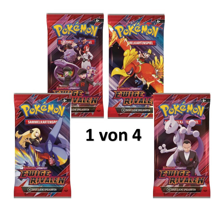 Pokémon TCG: Karmesin & Purpur - ewige Rivalen - Booster Pack (1 Stk. zufällig) deutsch