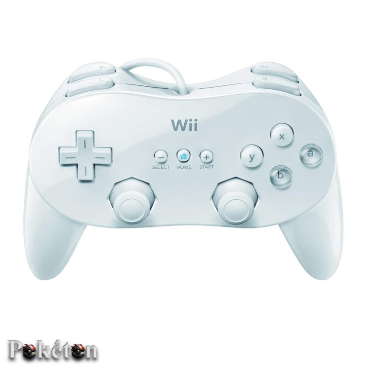 Nintendo Wii Controller Classic & Pro Gamepad - schwarz / weiß - Original