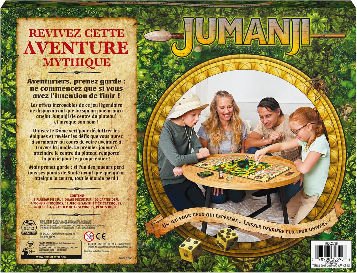 Jumanji Brettspiel (französisch) - Gesellschaftsspiel Familienspiel - B-Ware