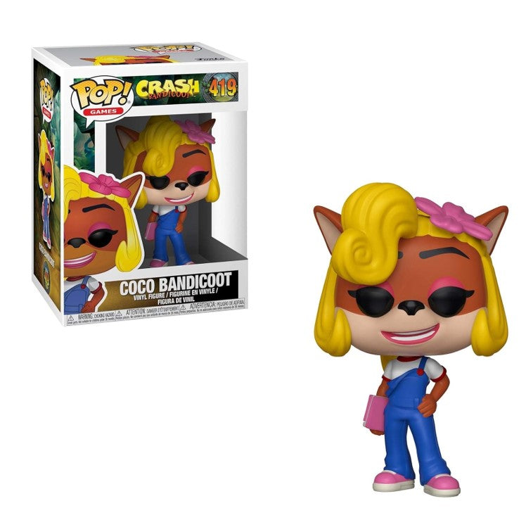 FUNKO POP Crash Bandicoot #419 Coco Bandicoot Vinyl Figur sealed