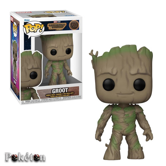 FUNKO POP Marvel Guardians of the Galaxy #1203 Groot - Bobble Head Figur NEU