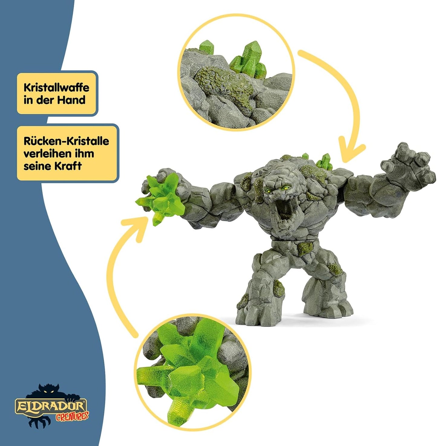SCHLEICH ELDRADOR Creatures | Steinmonster 70141 Spielfigur bewegliche Gliedmaßen