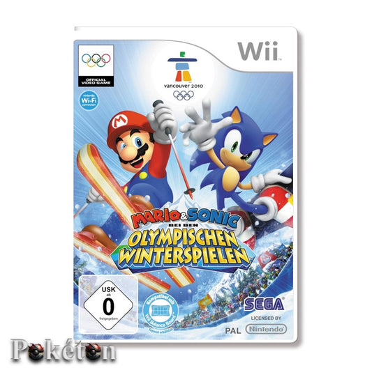 Nintendo Wii Spiel - Mario & Sonic bei den Olympischen Winterspielen - gebraucht