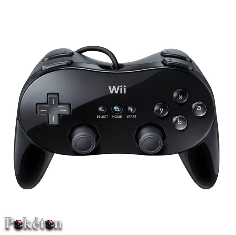Nintendo Wii Controller Classic & Pro Gamepad - schwarz / weiß - Original
