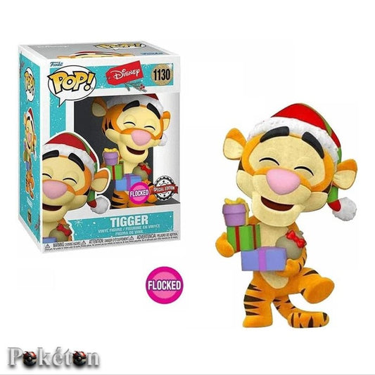 FUNKO POP Disney #1130 Tigger flocked (Christmas Edition Weihnachten) - Vinyl Figur - Neu