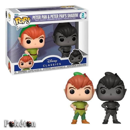 FUNKO POP Disney Classics 2er Pack Peter Pan & Peter Pan's Shadow - Vinyl Figur OVP NEU