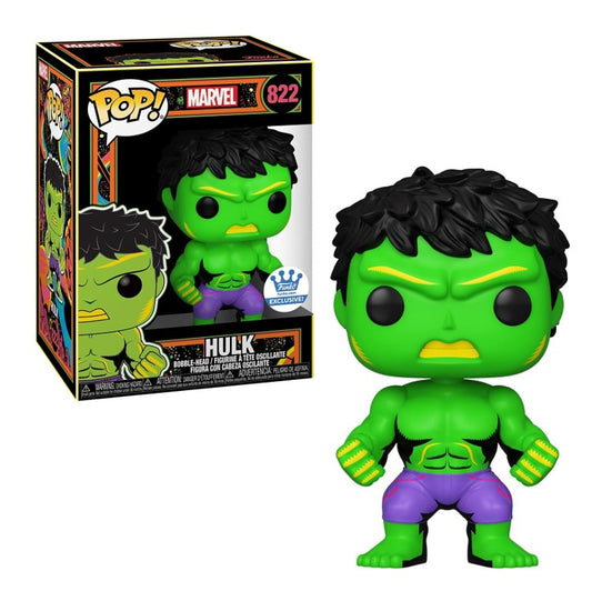 FUNKO POP Marvel #822 Hulk Blacklight Special Vinyl Figur NEU