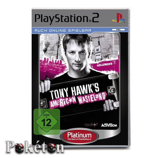 Playstation 2 Ps2 Spiel - Tony Hawk's American Wasteland - Platinum - gebraucht