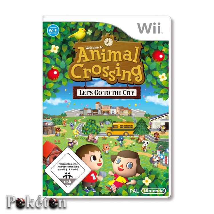Nintendo Wii Spiel - Animal Crossing - Let´s go to the city - gebraucht