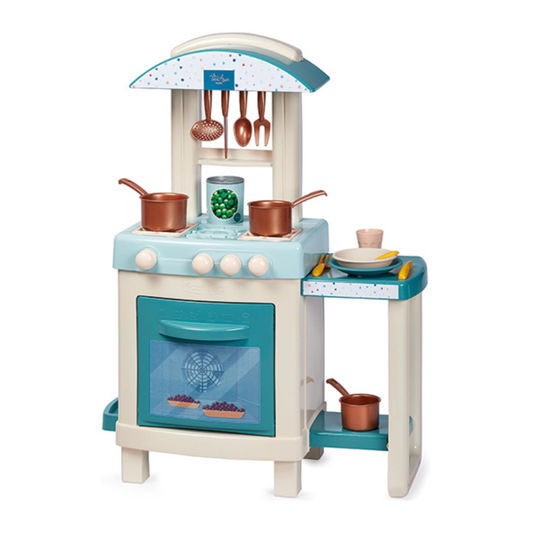 Ecoiffier Gourmet Küche für Kinder mit Zubehör Spielzeug Kinderküche kochen 58cm