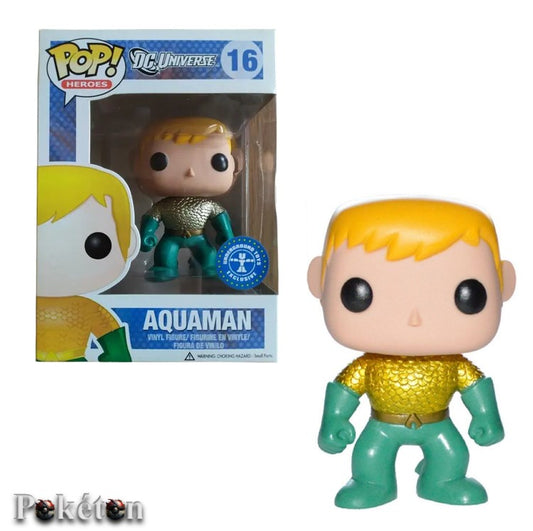 FUNKO POP DC Universe #16 Aquaman - Vinyl Figur NEU OVP