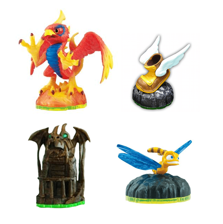 Skylanders Spyro's Adventure Dragon's Peak Adventure Pack (Sunburn, Dragon's Peak, Winged Boots, Spark Dragonfly)