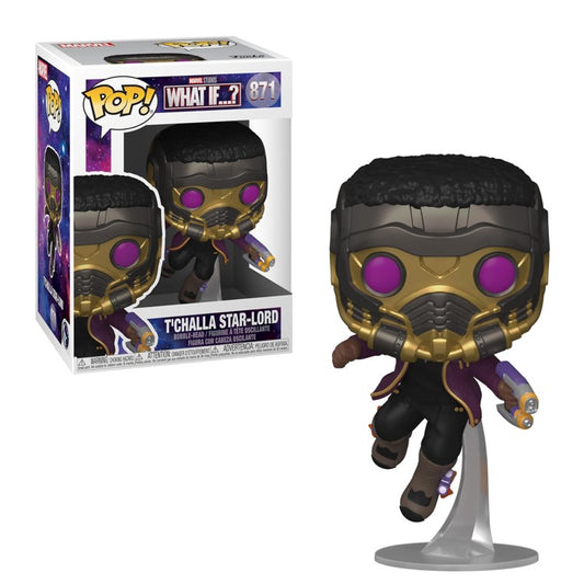 FUNKO POP Marvel What if...? #871 T'Challa Star-Lord - Vinyl Figur NEU