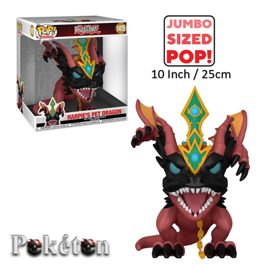 FUNKO POP YU-Gi-Oh #1415 Harpie´s Pet Dragon - Jumbo Pop 10" / 25cm - Vinyl Figur NEU