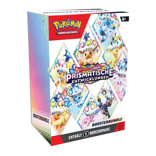 Pokemon prismatische Entwicklungen Booster Bundle (6 Booster) deutsch - NEU