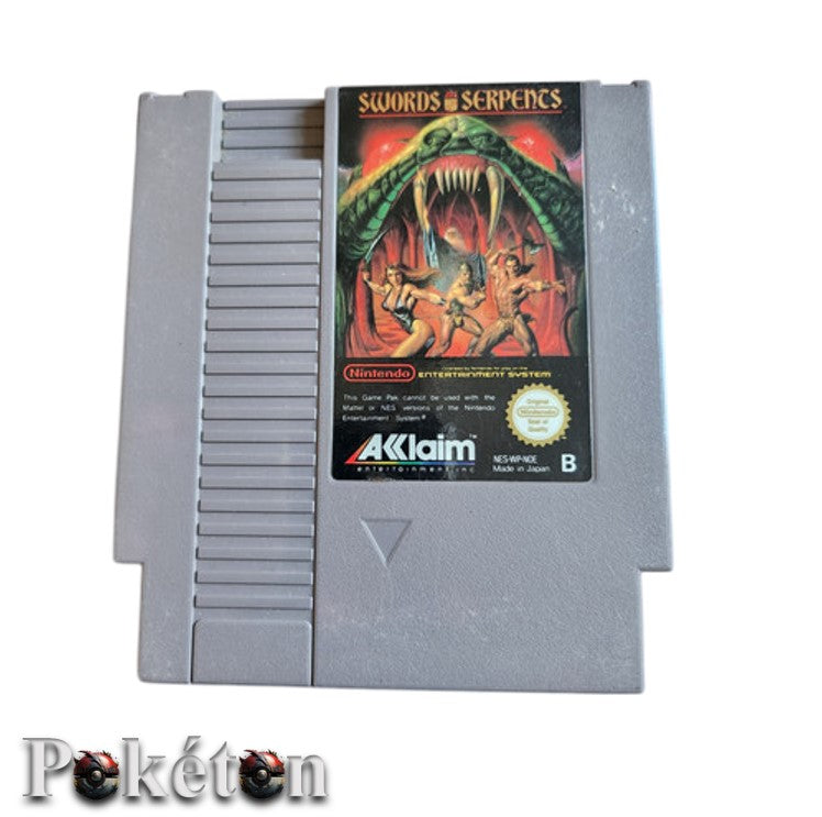 NES Spiel - Swords Serpents - Nintendo Entertainment System - PAL - sehr gut