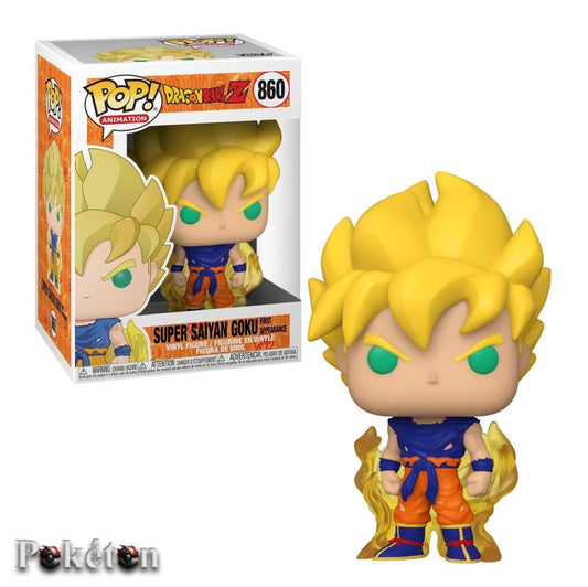 FUNKO POP Dragon Ball Z #860 Super Saiyan Goku First Appearance - Vinyl Figur NEU