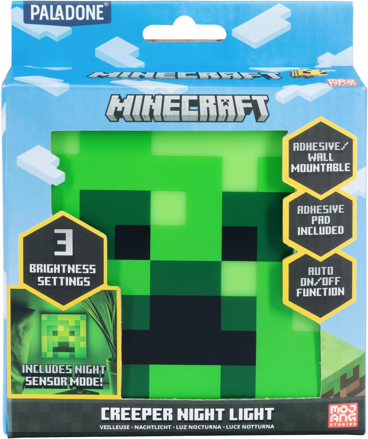 Minecraft Creeper Nachtlicht Licht Lampe Nachtlichtsensor Wandplatzierung