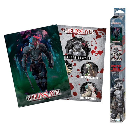 ABYSTYLE - Goblin Slayer – Set 2 Chibi Poster – Gruppe & Slayer (52 x 38 cm) - NEU