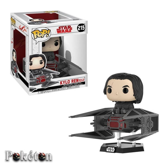 FUNKO POP Star Wars Super Pop (15cm) #215 Kylo Ren with Tie Fighter Vinyl Figur NEU