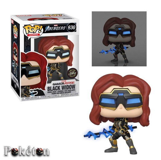 FUNKO POP Marvel Avengers #630 Black Widow - Chase Glow in the Dark - Vinyl Figur NEU