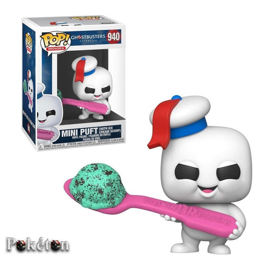 FUNKO POP Ghostbusters #940 Mini Puft (with Ice Cream Scoop) - Vinyl Figur NEU OVP