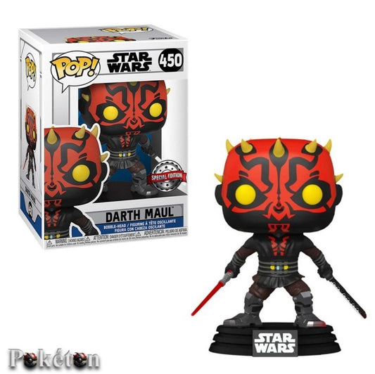 FUNKO POP Star Wars #450 Darth Maul - Bobblehead Figur - Neu