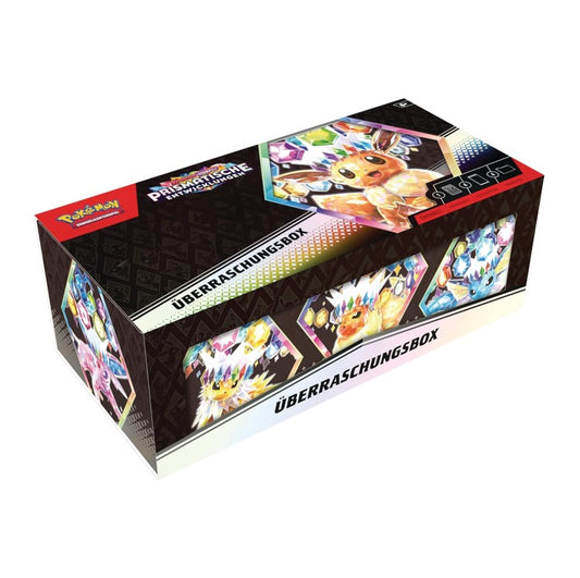 Pokemon TCG prismatische Entwicklungen Überraschungsbox Surprise Box DE deutsch NEU OVP