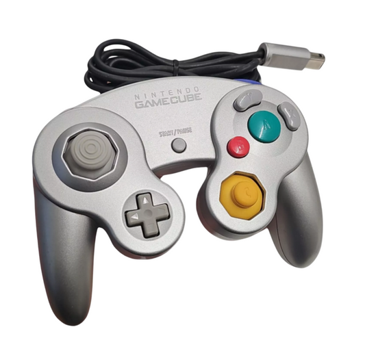 Gamecube Controller silber Original Nintendo - sehr guter Zustand