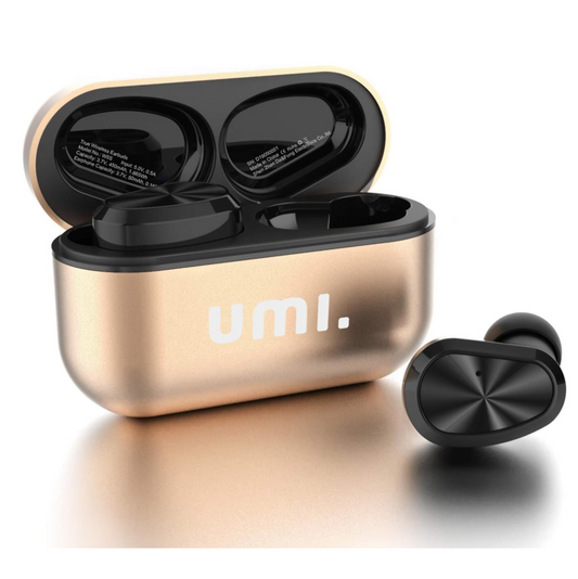 Umi Bluetooth Kopfhörer Sport Metall Rose Gold In Ear Kabellos IPX7 wasserdicht LED